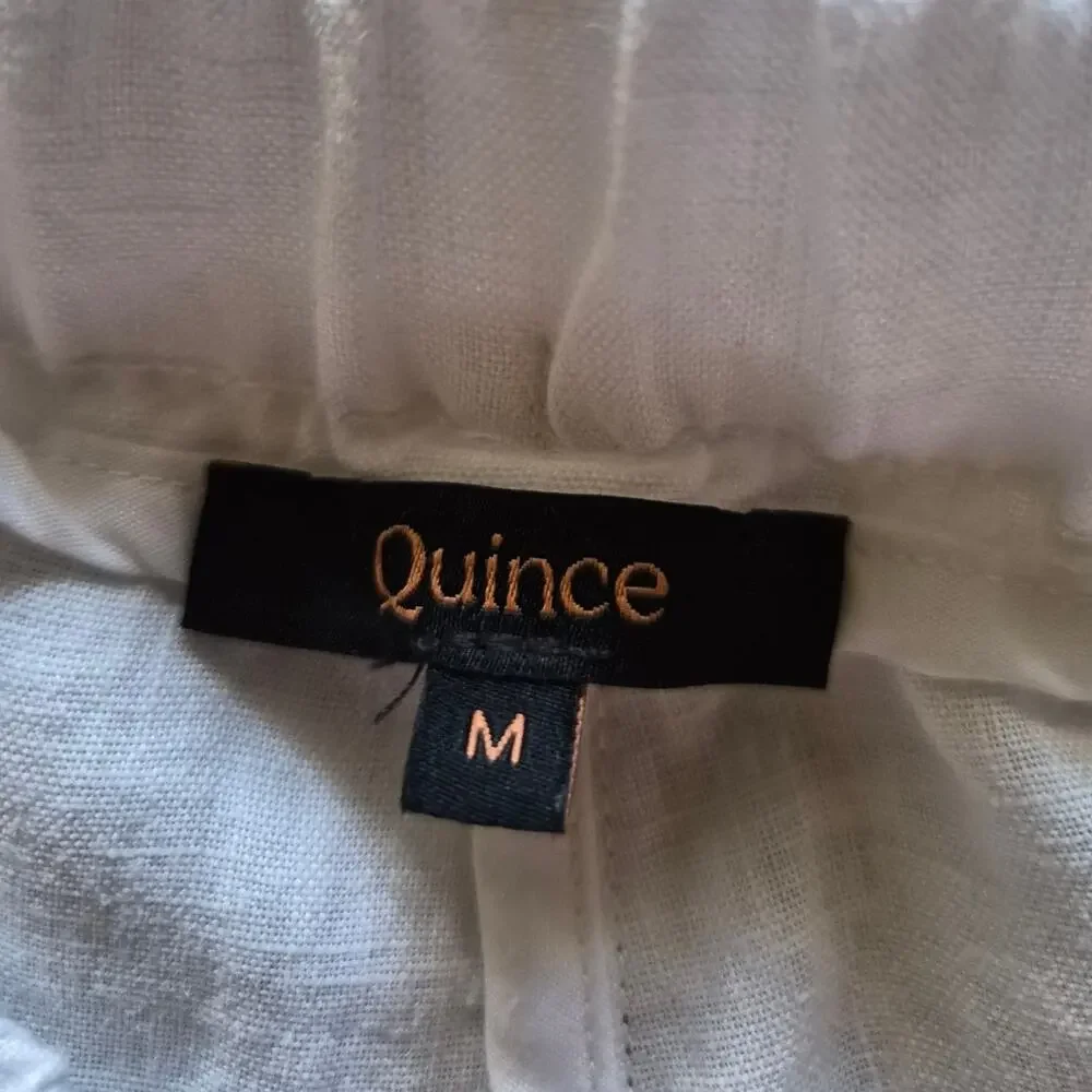 Quince 100% European Linen Pants in White